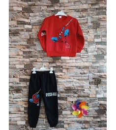 Modas Kids Örümcek Adam Desenli Erkek Takımı- Saks